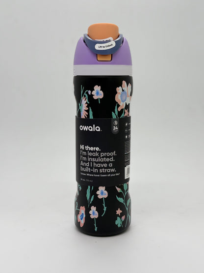 Owala FreeSip Insulated Stainless Steel Water Bottle with Straw for Sports and Travel, BPA-Free, 24-Ounce 710ml