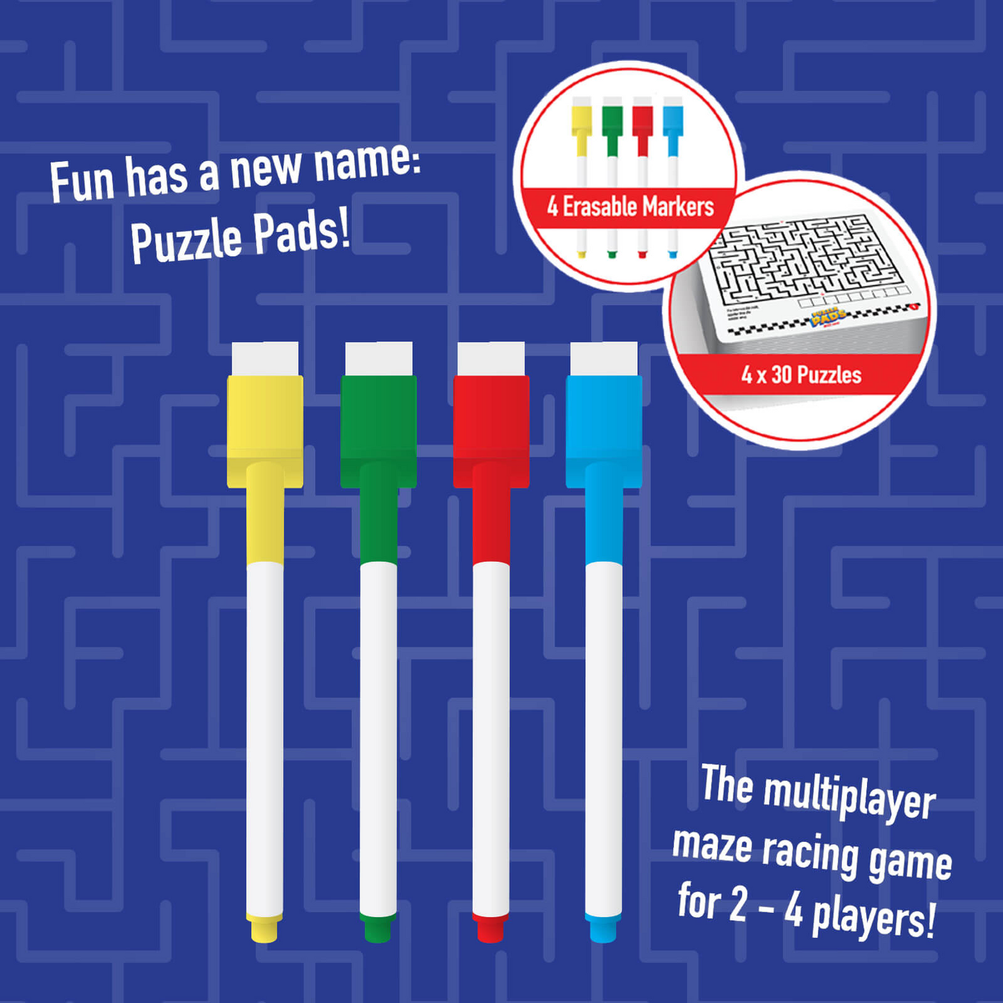 Funskool Puzzle Pads Maze Race – Multiplayer Maze Game for 2–4 Players Ages 7+
