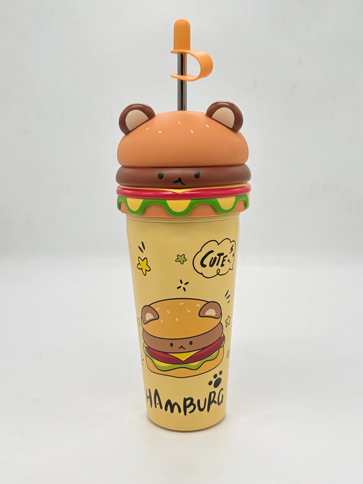 Cute Hamburger Character Insulated Tumbler 635ml