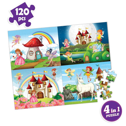 Funskool Fairy 4 in 1 Jigsaw Puzzle - 120 Pieces