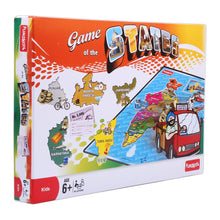 Funskool Games ,Game Of States, Education & Fun Board Game, The Ultimate Geography Game, Kids & Family, 92 Pieces Multicolour, 2 - 4 Players, Ages 6 and Above,