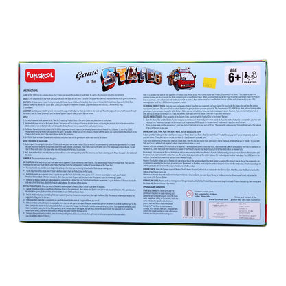 Funskool Games ,Game Of States, Education & Fun Board Game, The Ultimate Geography Game, Kids & Family, 92 Pieces Multicolour, 2 - 4 Players, Ages 6 and Above,