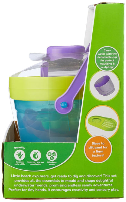 Giggles Funskool Junior Sand Playset, Educational & Creative Construction Toy for Kids, Encourages Learning & Development, Fun Activity for Preschoolers, Gift Set for Kid, Age 18+ Months