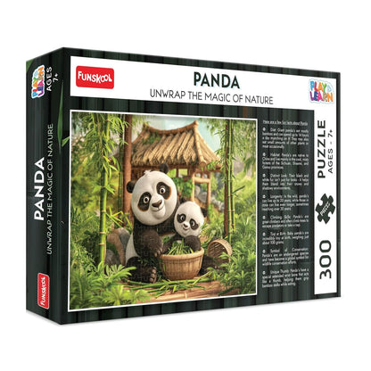 Play & Learn Funskool Panda Puzzle Game for Kids, 300 Pieces, Encourages Learning & Development, Fun Activity for Preschoolers, Multicolor, Set for Kid, Age 7+ Years