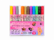 12 Colors Nail Art Marker Pen Set – Acrylic Paint Pens for DIY Nail Design