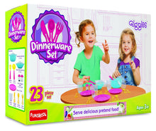 Funskool Giggles Dinnerware Set, 23-Piece Pretend Play Kitchen Toy Ages 3+