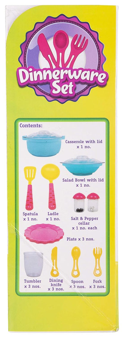 Giggles - Dinnerware Set, 23 Colourful Pretend and Play Cooking Set, Language and Social Skills, Role Play, 3 Years & Above, Preschool Toys, Multicolour