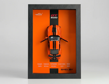 TOYVELLY  3D Diecast Model Car Frame Diecast Metal Car Interactive Wall Decor with Openable Doors, Pull Back Display Car 1 PC