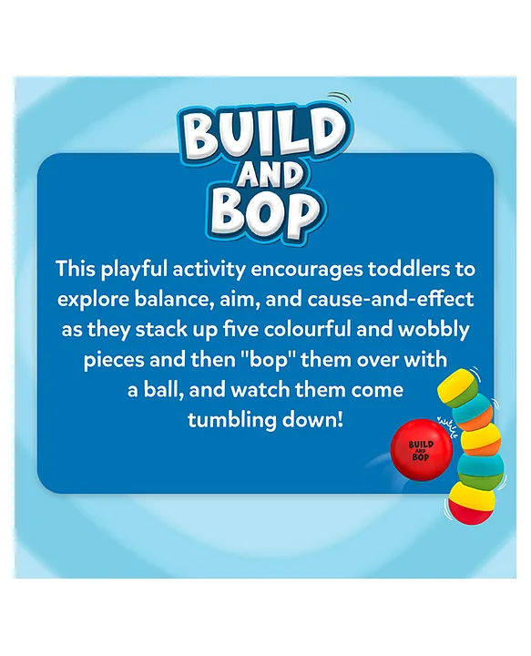 Skillmatics Build & Bop 5 Wobbly Pieces And 1 ball