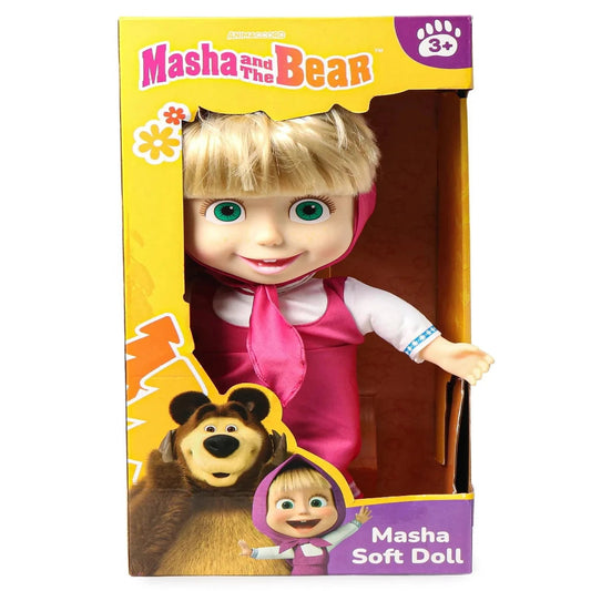 Masha And The Bear Soft Bodied Masha Doll Pink - Height 39 cm
