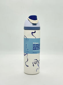 Floral Design Insulated Water Bottle – Dual-Sip Stainless Steel Bottle with Locking Lid 710 ml
