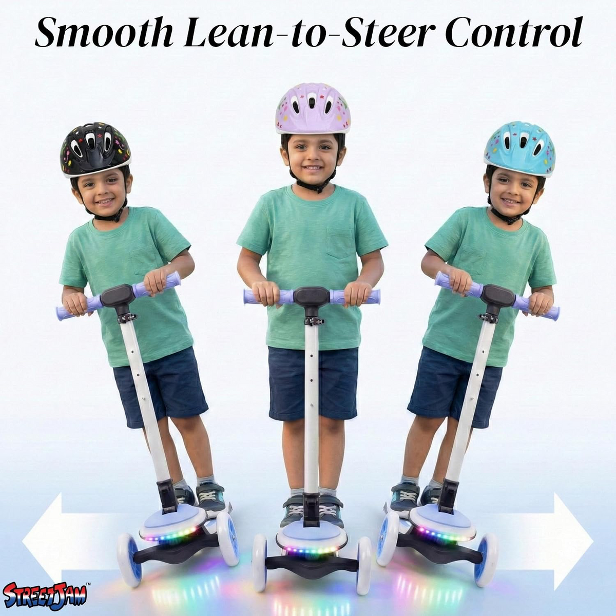 StreetJam Blinkie LED Deck Kids Scooter