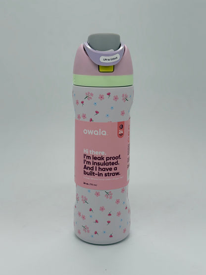 Owala FreeSip Insulated Stainless Steel Water Bottle with Straw for Sports and Travel, BPA-Free, 24-Ounce 710ml