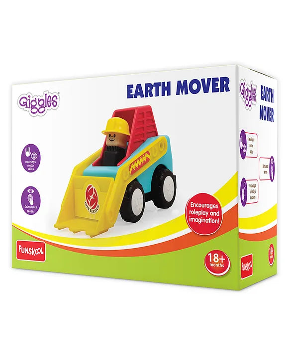 Funskool Giggles Earth Mover - Free Wheeling Construction Truck Toy