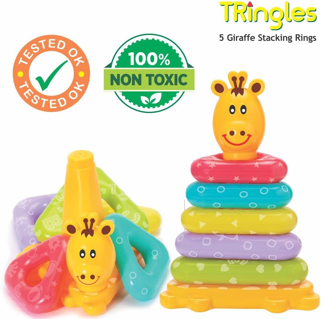 Toymate TRingles,Stack-N-Play Set -( 8 Pcs)