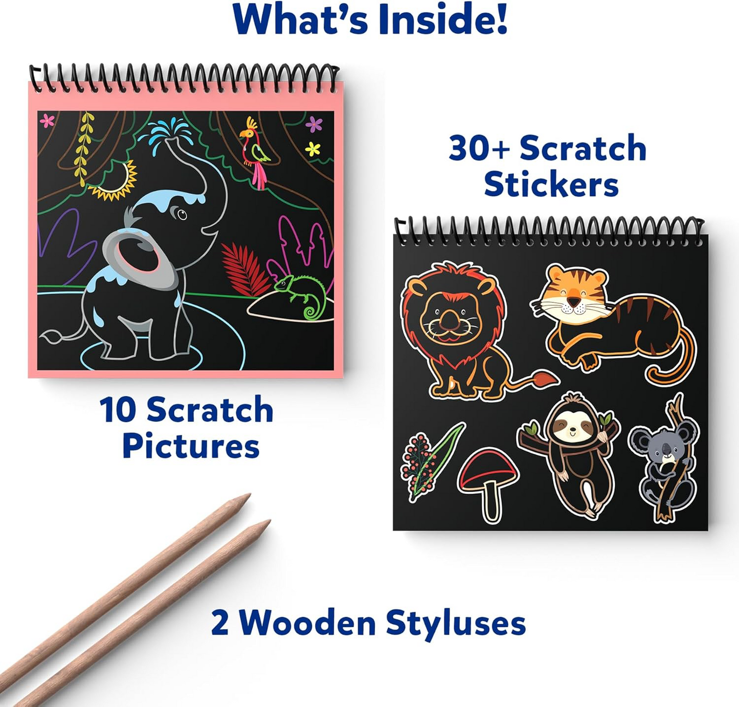 Skillmatics Magical Scratch Art Amazing Animals