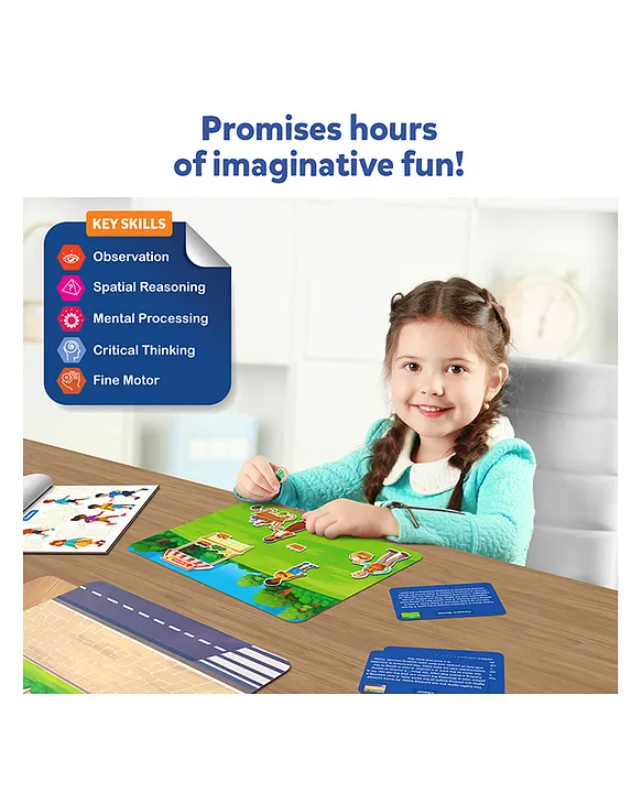 Skillmatics Sticker Stories Creative Activity Kit, 150+ Reusable Stickers