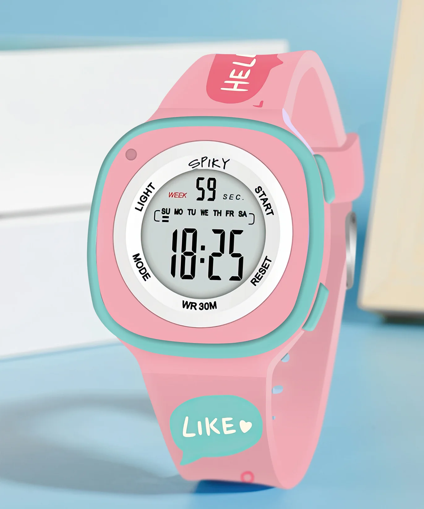 Spiky Spkeva15 Square Digital Watch for Kids