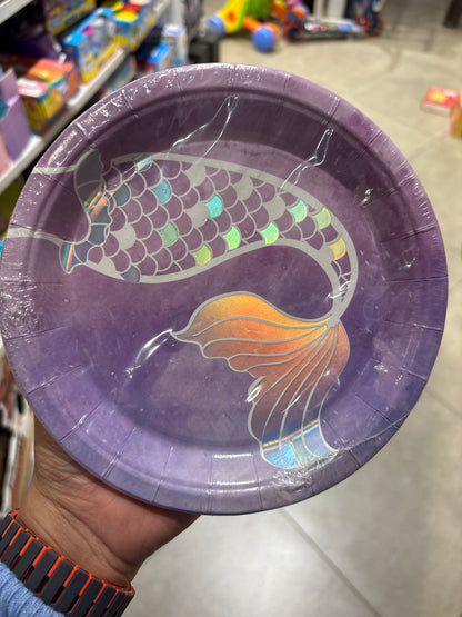 Mermaid Paper Plates
