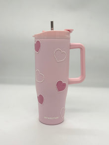 Love Heart Insulated Tumbler 1200ml with Straw