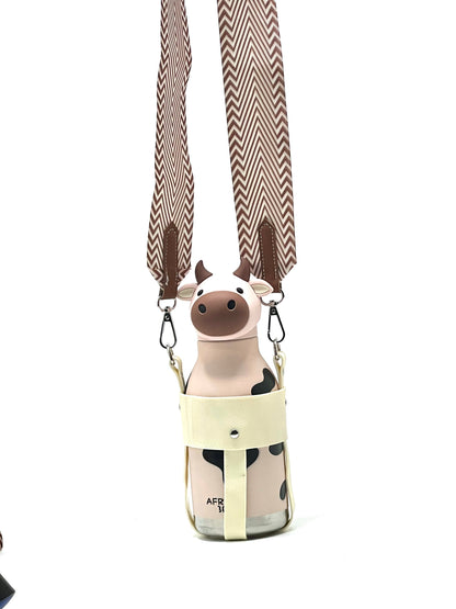 Cow Insulated Sipper Bottle 450ml