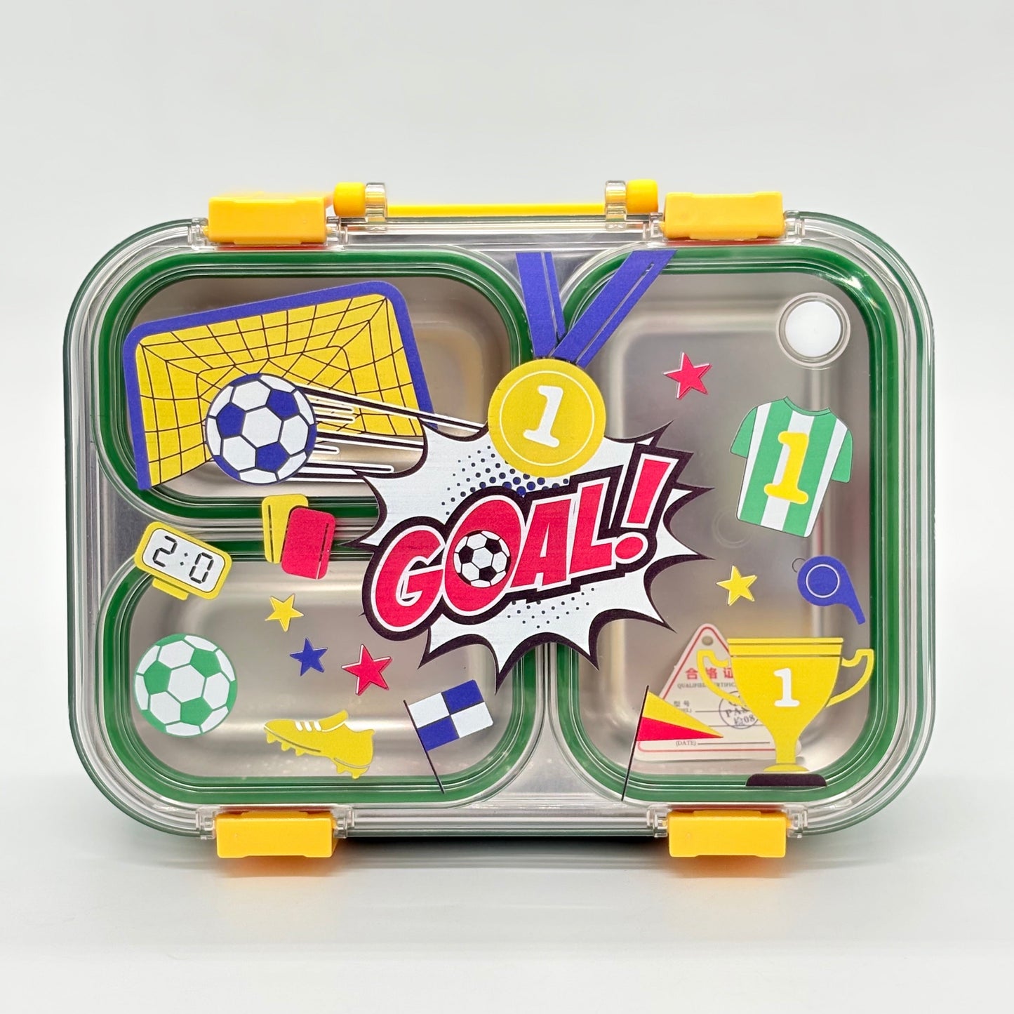 Back to School Steel Lunch Box, 3 Grid