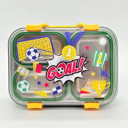 Back to School Steel Lunch Box, 3 Grid