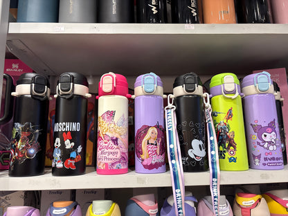 Cartoon Characters Kids 500ml Single Wall Bottle