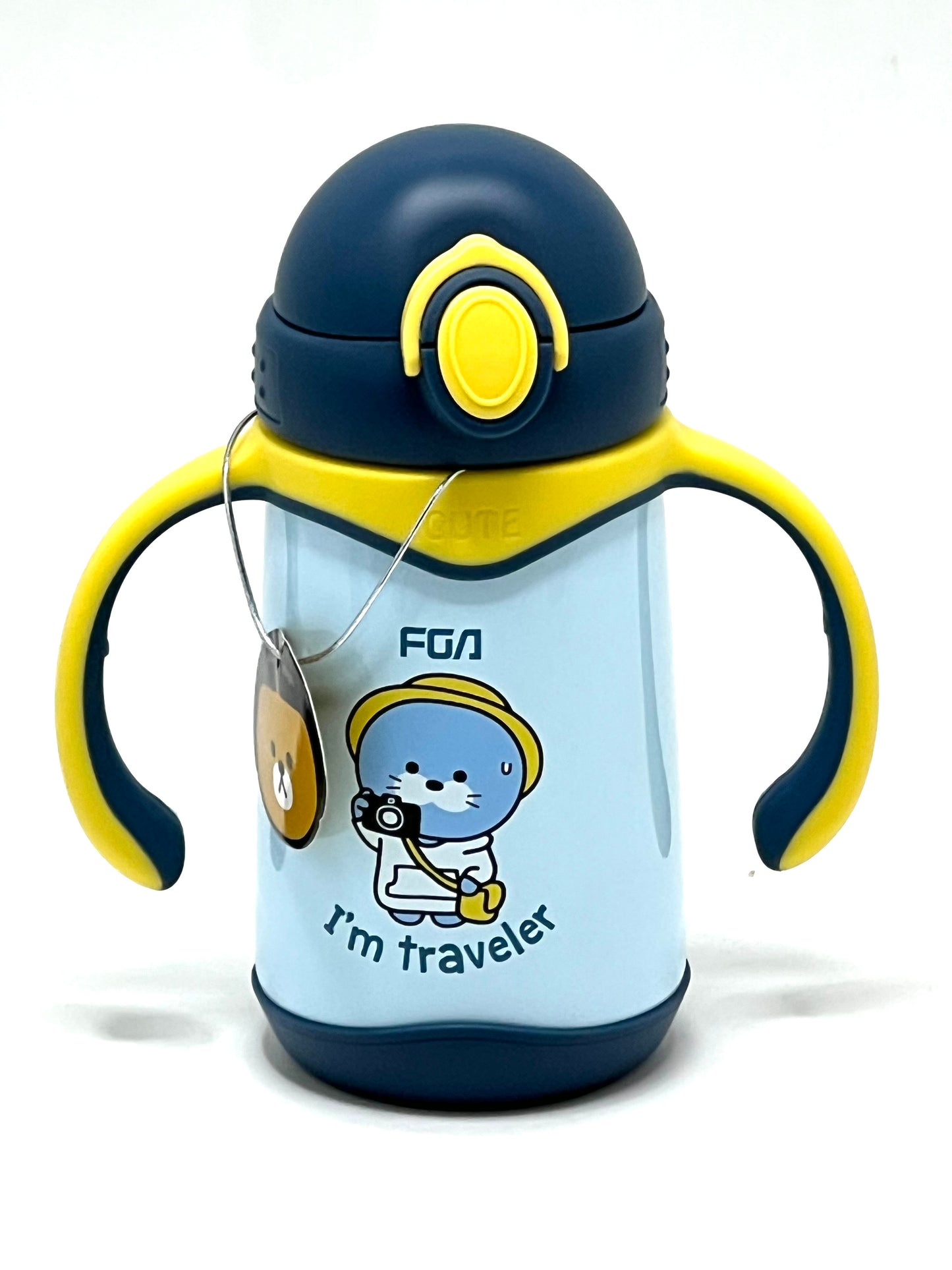 Twin Handle Insulated Sipper Bottle 400ml