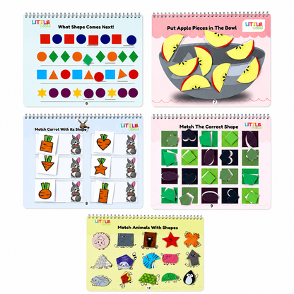 Let's Learn Shapes!! A Velcro Busy Book for Toddlers – Ages 2 to 4