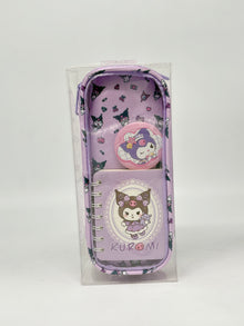 Kuromi Soft Pencil Pouch with Mini Dairy and Kuromi tag