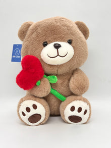 Brown Teddy with Heart Soft Toy 46 cm
