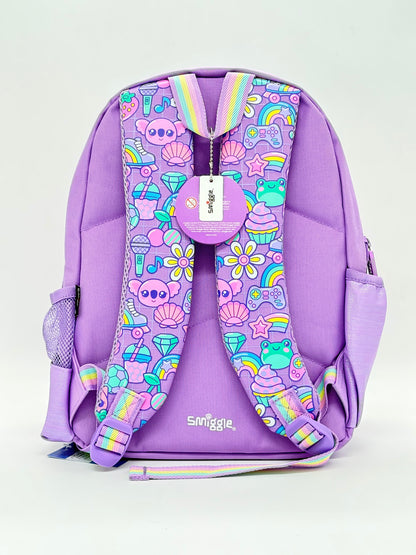 Smiggle Purple Soft Phurr Junior School Bag