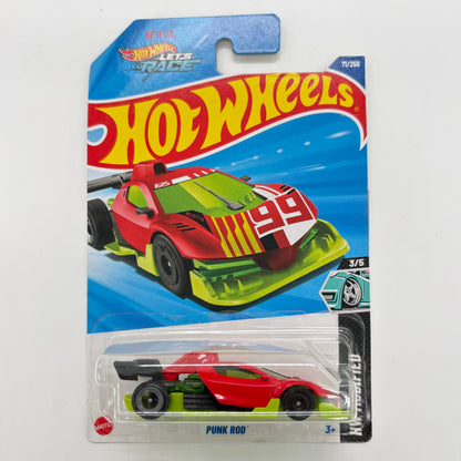 Hot Wheels Set of 4 - Toyota GR86 Cup, 1978 Dodge Lil Red Express Truck, Punk Rod, Track Dwagon 1:64 Die-Cast