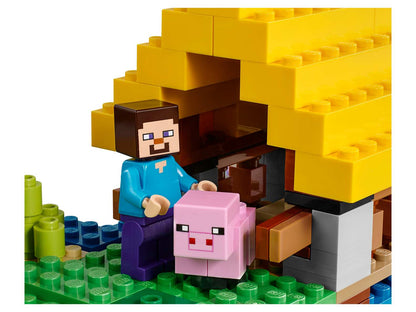 Brick My World Minecraft Farm Cottage Mega Blocks 840 Pcs - Building Set for Ages 6+