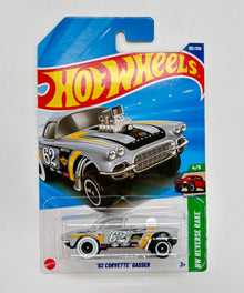 Hot Wheels 1:64 Die-Cast Set of 4 - Corvette Gasser, Motocompo, Pass N Go, Mach-E 1400