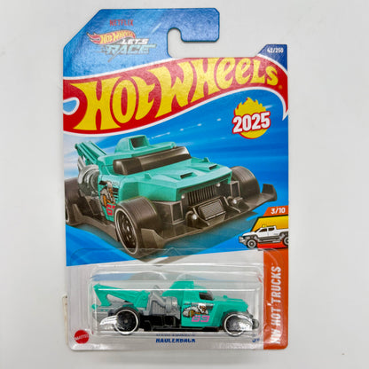 Hot Wheels 1:64 Die-Cast Set of 4 - 67 Austin Mini Van, 71 Lamborghini Miura SV, Decidedly Go, Haulerback