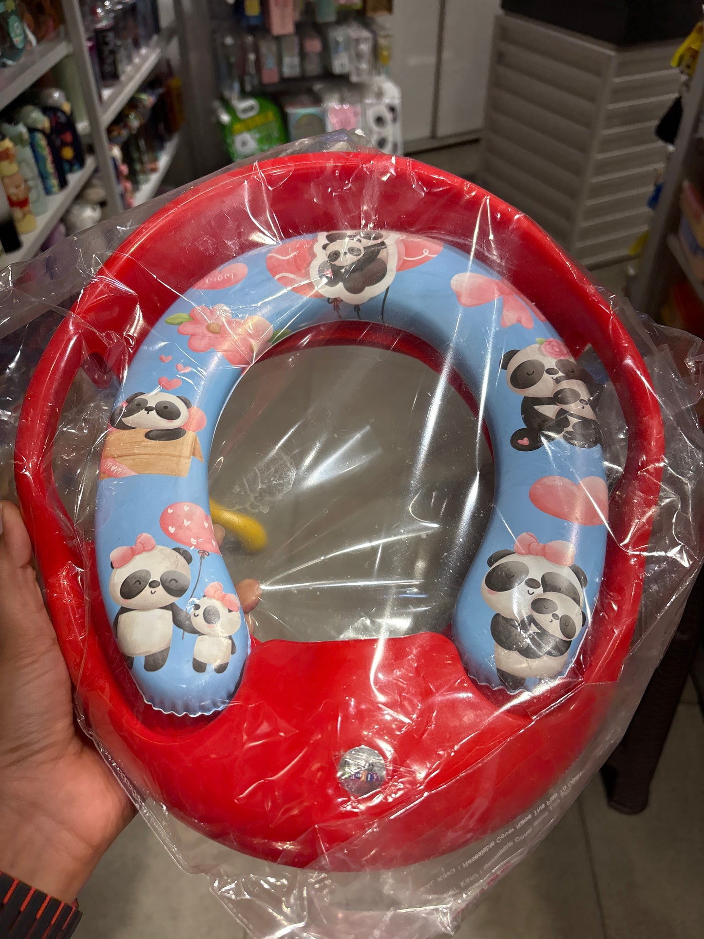 Nabhya Toilet Trainer Soft Cushion Baby Potty Seat With Handle And Back Support Toilet Seat For Western Toilet