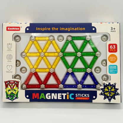 Magnetic Sticks Set (63 Pcs)