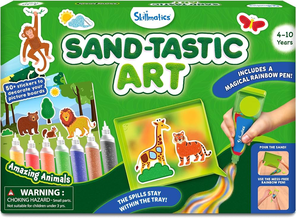 Skillmatics Sand-Tastic Art Amazing Animal Activity Kit