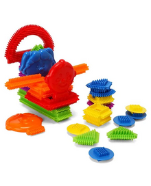 Funskool Wonder Bricks Junior Builder – 30 Piece Tactile Building Set for Kids Ages 3+