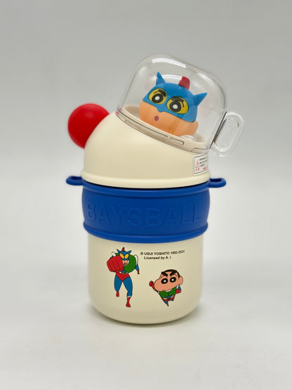 Shinchan 3D Baseball Vacuum Insulated Sipper Bottle 420ml