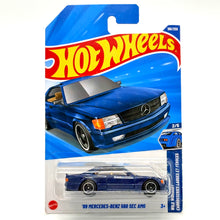 Hot Wheels Basic Mainline Car '89 Mercedes-Benz 560 SEC AMG Blue