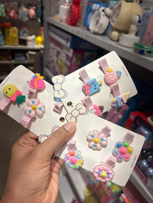 4 Pcs Mix Design Cute Hair Clip Set