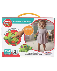 Slide, Pop & Pull Turtle Toy – 2-in-1