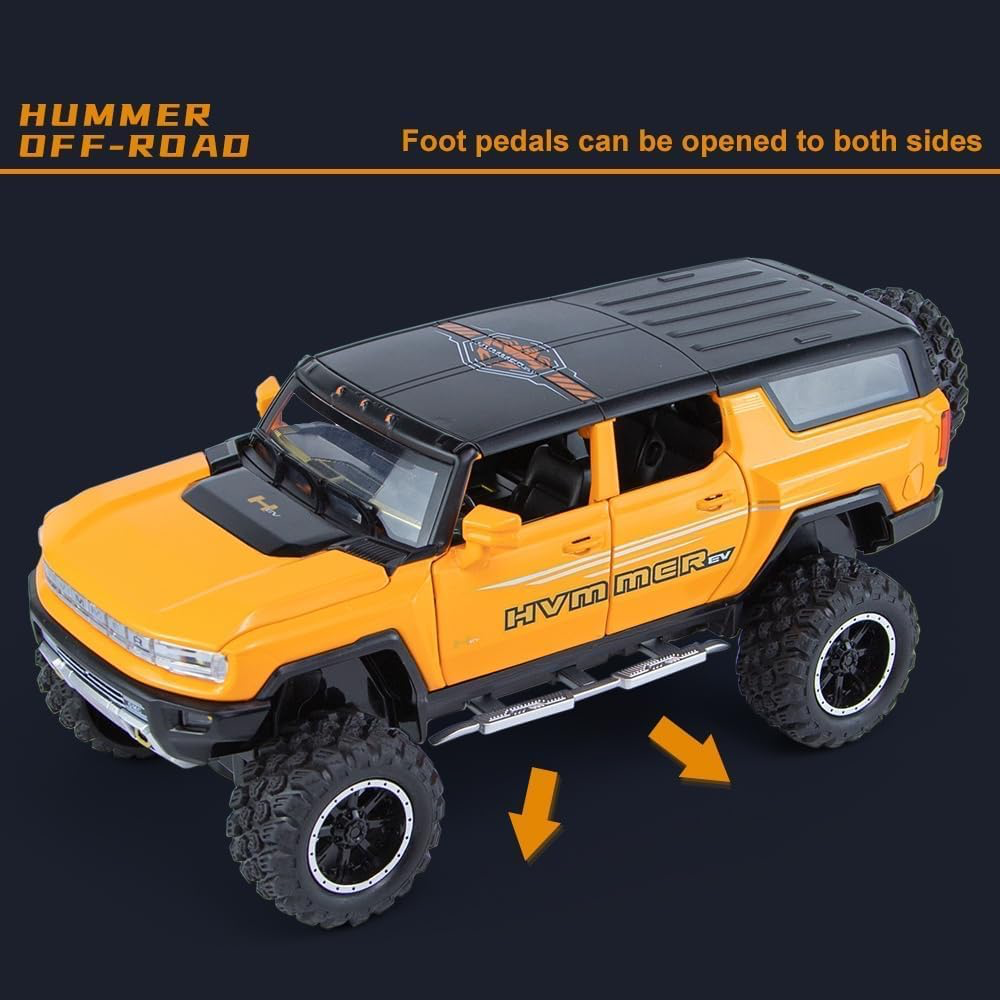 Die-Cast Hvmmer Off-Road Model Car  with Light & Sound 1:24 Scale