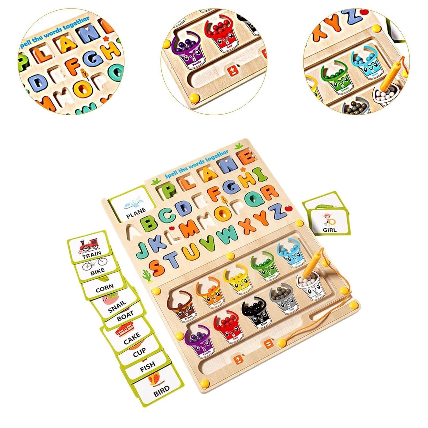 Magnetic Spelling Maze Board Game