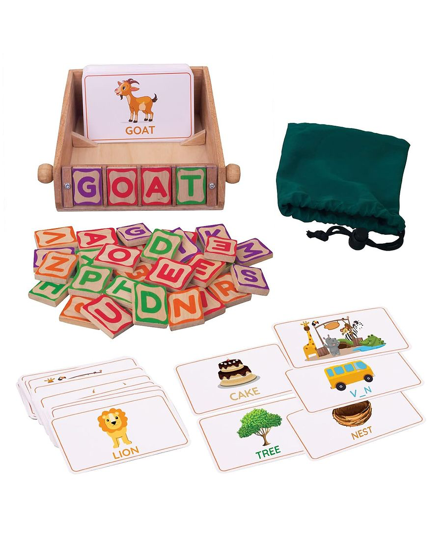Giggles -Match N Learn, 3-in-1 Wooden Educational Toy