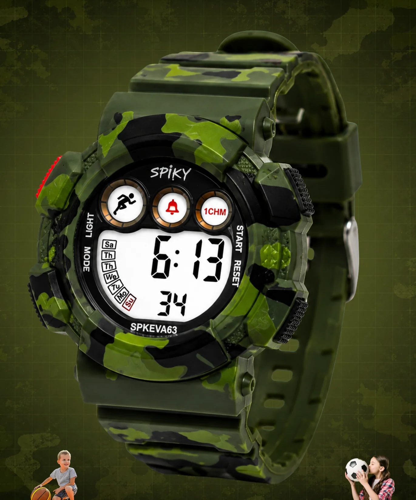 Spiky Spkeva63 Digital Sports Watch for Kids