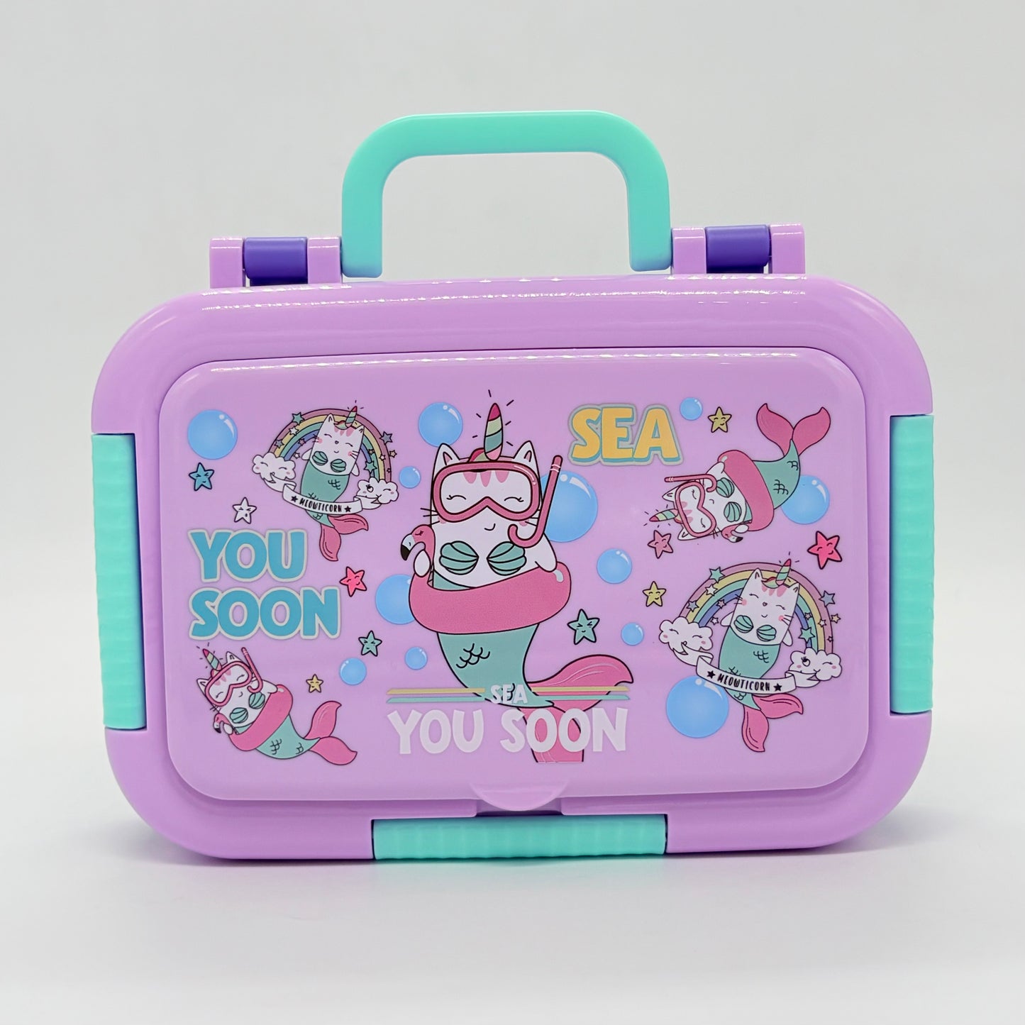 Doodle Suitcase Steel Lunch Box 680 ml